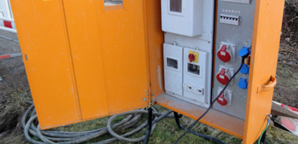 Baustrom bei Brückner Elektro und Trockenbau in Petersaurach